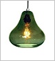 Luxello Kiss Pendant Light - Olive Glass