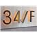 Modern 8 Bronze Lighted Numbers & Letters