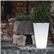 Liscio Siena Planters Illuminated