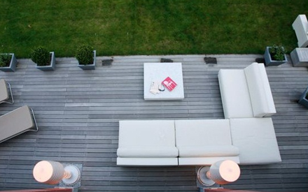 SERRALUNGA FURNITURE | ONE OUTDOOR SOFA WITH ONE SEAT